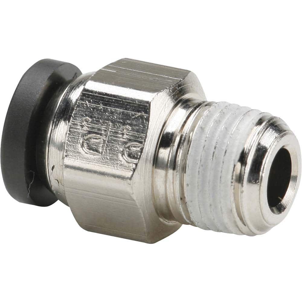 Parker - Metal Push-To-Connect Tube Fittings Type: Male Connector Tube Outside Diameter (Inch): 1/2 - All Tool & Supply