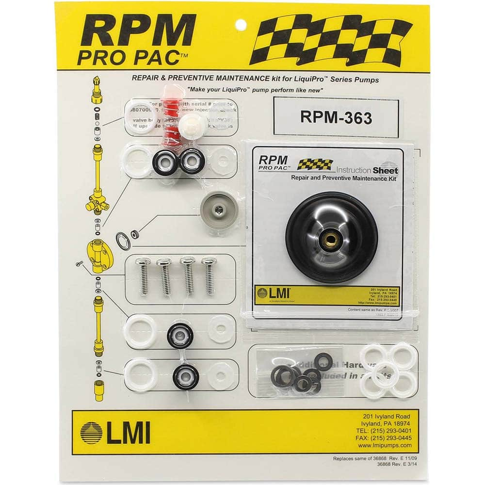 LMI - Metering Pump Accessories Type: Liquid End Preventative Maintenance Kit For Use With: LMI LIQUIPRO Liquid Ends: 333xx - All Tool & Supply