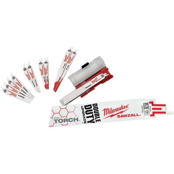 Milwaukee Tool - Reciprocating Saw Blade Sets Blade Material: Bi-Metal Minimum Blade Length (Inch): 6 - All Tool & Supply