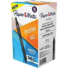 Paper Mate - Pens & Pencils Type: Retractable Gel Color: Black - All Tool & Supply