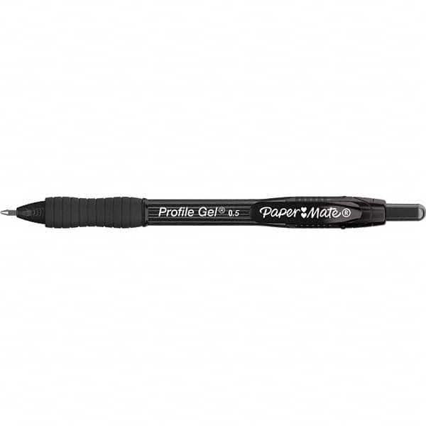 Paper Mate - Pens & Pencils Type: Retractable Gel Color: Black - All Tool & Supply