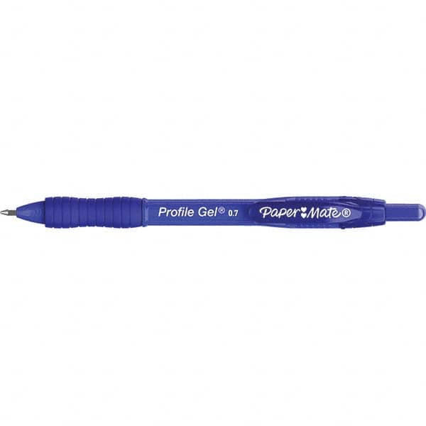 Paper Mate - Pens & Pencils Type: Retractable Gel Color: Blue - All Tool & Supply