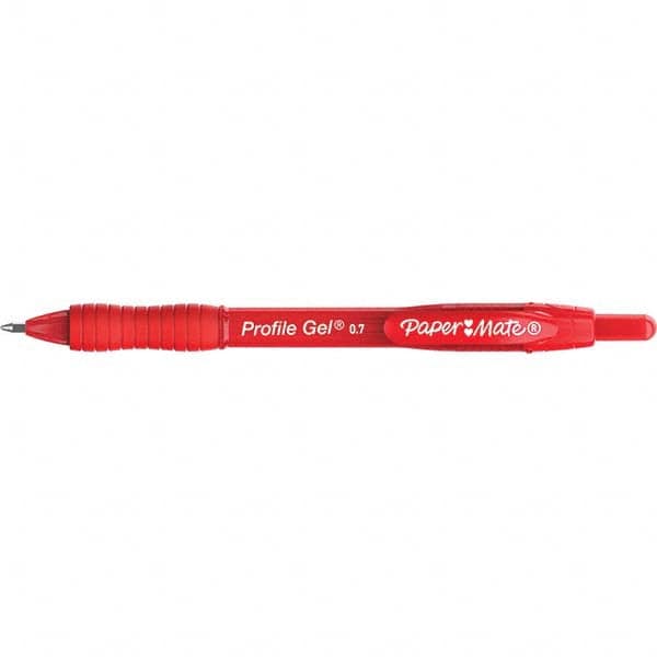 Paper Mate - Pens & Pencils Type: Retractable Gel Color: Red - All Tool & Supply