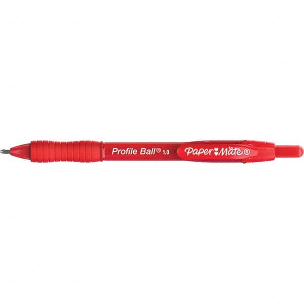 Paper Mate - Pens & Pencils Type: Retractable Ball Point Pen Color: Red - All Tool & Supply