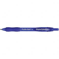 Paper Mate - Pens & Pencils Type: Retractable Ball Point Pen Color: Blue - All Tool & Supply