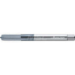 Straight Flutes Tap: Metric, 4 Flutes, Semi-Bottoming, 6HX, Solid Carbide, TiCN Finish Right Hand, Series TC388