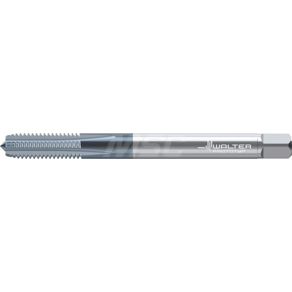 Straight Flutes Tap: Metric, 5 Flutes, Semi-Bottoming, 6HX, Solid Carbide, TiCN Finish Right Hand, Series TC388