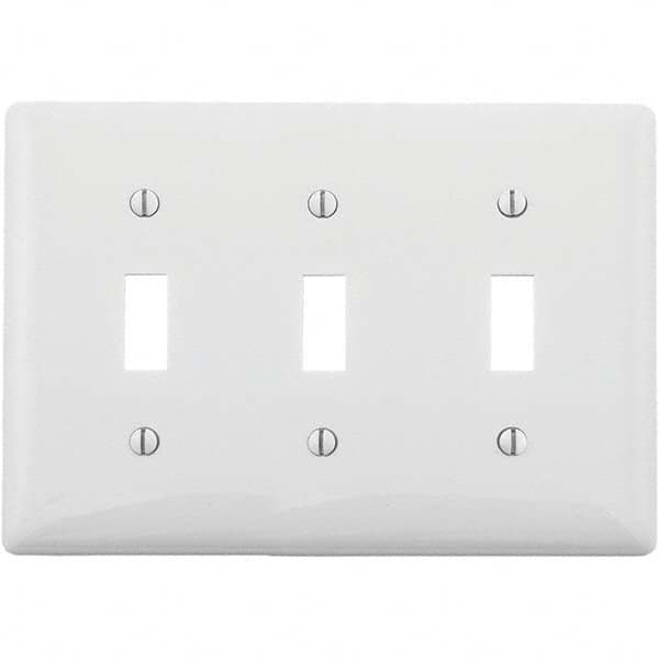 Hubbell Wiring Device-Kellems - Wall Plates Wall Plate Type: Switch Plates Color: White - All Tool & Supply