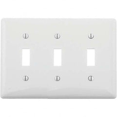 Hubbell Wiring Device-Kellems - Wall Plates Wall Plate Type: Switch Plates Color: White - All Tool & Supply