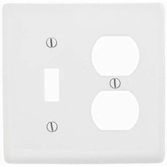 Hubbell Wiring Device-Kellems - Wall Plates Wall Plate Type: Combination Wall Plates Color: White - All Tool & Supply