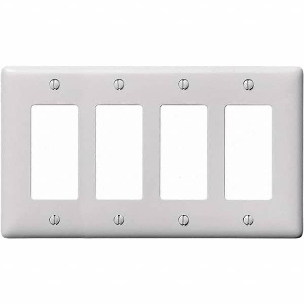 Hubbell Wiring Device-Kellems - Wall Plates Wall Plate Type: Outlet Wall Plates Color: White - All Tool & Supply