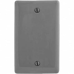 Hubbell Wiring Device-Kellems - Wall Plates Wall Plate Type: Blank Wall Plate Color: Gray - All Tool & Supply