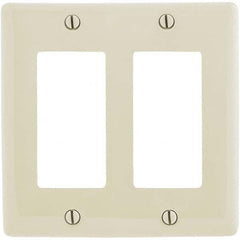 Hubbell Wiring Device-Kellems - Wall Plates Wall Plate Type: Outlet Wall Plates Color: Light Almond - All Tool & Supply