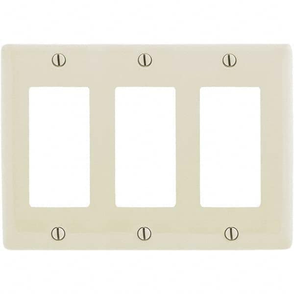 Hubbell Wiring Device-Kellems - Wall Plates Wall Plate Type: Outlet Wall Plates Color: Light Almond - All Tool & Supply