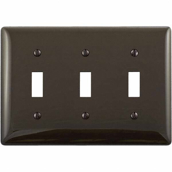 Hubbell Wiring Device-Kellems - Wall Plates Wall Plate Type: Switch Plates Color: Brown - All Tool & Supply