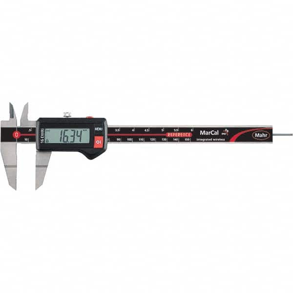 Mahr - 0 to 150mm Range, 0.01mm Resolution, IP67 Electronic Caliper - All Tool & Supply