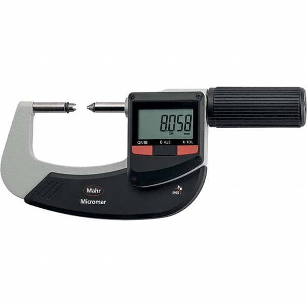 Mahr - Electronic Outside Micrometers Type: Standard Minimum Measurement (Decimal Inch): 0.0000 - All Tool & Supply