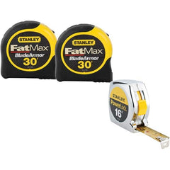 Stanley - Tape Measures Length (Feet): 30.000 Width (Inch): 1-1/4 - All Tool & Supply