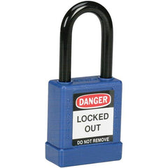 Ability One - Lockout Padlocks; Key Type: Keyed Different ; Key Retaining: NonRetaining Key ; Body Material: Aluminum ; Shackle Material: Steel ; Conductivity: NonConductive ; Shackle Clearance (Inch): 1-1/2 - Exact Industrial Supply