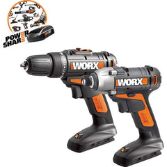 Worx - Cordless Tool Combination Kits Voltage: 20 Tools: Impact Driver; Drill/Driver - All Tool & Supply