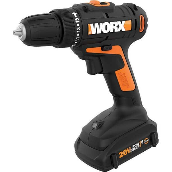 Worx - Cordless Drills Battery Voltage: 20 Battery Chemistry: Lithium-Ion - All Tool & Supply