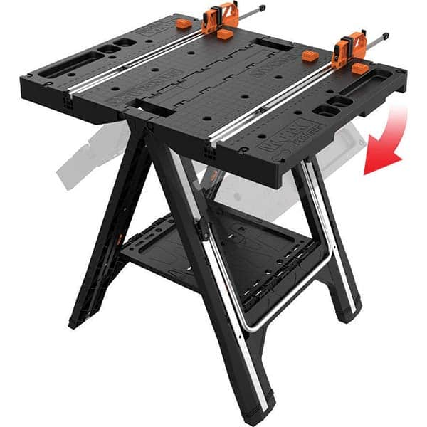 Worx - Stationary Work Benches, Tables Type: Foldup Sawhorse Top Material: Plastic - All Tool & Supply