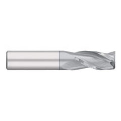 Square End Mill: 0.2031'' Dia, 5/8'' LOC, 1/4'' Shank Dia, 2-1/2'' OAL, 3 Flutes, Solid Carbide Single End, TiCN Finish, Upcut Flute, 30 ° Helix, Centercutting, RH Cut, RH Flute