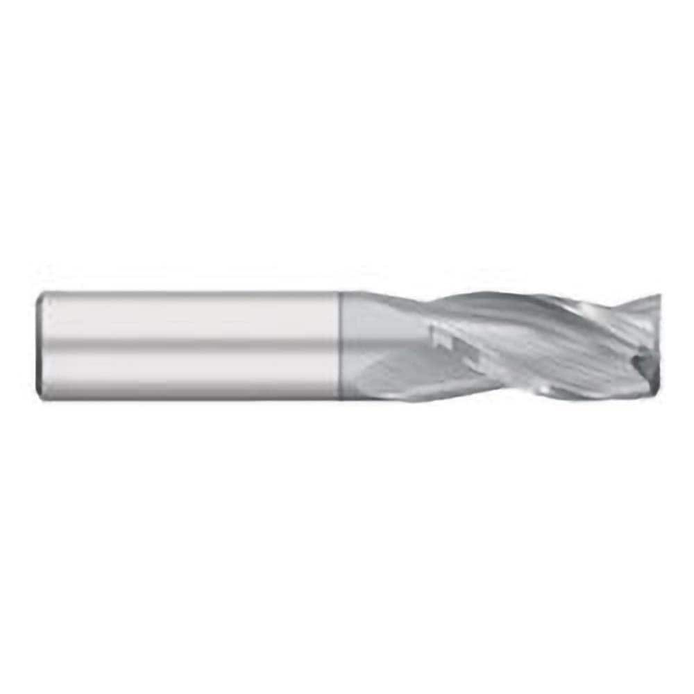 Titan USA - Square End Mills; Mill Diameter (Decimal Inch): 0.0156 ; Number of Flutes: 3 ; Length of Cut (Decimal Inch): 0.0313 ; Material: Solid Carbide ; Finish/Coating: TiCN ; Shank Diameter (Inch): 1/8 - Exact Industrial Supply