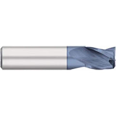 Titan USA - Square End Mills; Mill Diameter (Decimal Inch): 0.0469 ; Number of Flutes: 3 ; Length of Cut (Decimal Inch): 0.0938 ; Material: Solid Carbide ; Finish/Coating: AlTiN ; Shank Diameter (Inch): 1/8 - Exact Industrial Supply