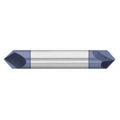 Titan USA - Chamfer Mills; Cutter Head Diameter (Inch): 5/16 ; Included Angle B: 49 ; Included Angle A: 82 ; Chamfer Mill Material: Solid Carbide ; Chamfer Mill Finish/Coating: AlTiN ; Overall Length (Inch): 2-1/2 - Exact Industrial Supply