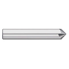 Titan USA - Chamfer Mills; Cutter Head Diameter (Inch): 5/16 ; Included Angle B: 49 ; Included Angle A: 82 ; Chamfer Mill Material: Solid Carbide ; Chamfer Mill Finish/Coating: Uncoated ; Overall Length (Inch): 2-1/2 - Exact Industrial Supply