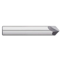 Titan USA - Chamfer Mills; Cutter Head Diameter (Inch): 1/2 ; Included Angle B: 40 ; Included Angle A: 100 ; Chamfer Mill Material: Solid Carbide ; Chamfer Mill Finish/Coating: Uncoated ; Overall Length (Inch): 3 - Exact Industrial Supply