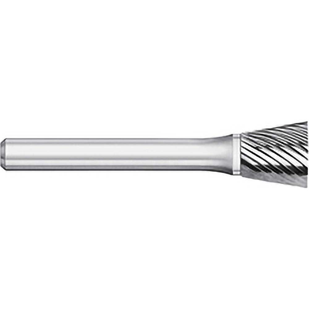 Titan USA - Burrs; Head Shape: Inverted Taper ; Industry Specification: SN-61 ; Tooth Style: Single Cut ; Cutting Diameter (Decimal Inch): 0.0938 ; Shank Diameter (Inch): 0.0938 ; Shank Diameter (Decimal Inch): 0.0938 - Exact Industrial Supply