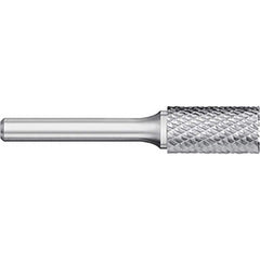 Titan USA - Burrs; Head Shape: Cylinder w/End Cut ; Industry Specification: SB-41 ; Tooth Style: Double Cut ; Cutting Diameter (Inch): 1/16 ; Cutting Diameter (Decimal Inch): 0.0625 ; Shank Diameter (Inch): 1/8 - Exact Industrial Supply