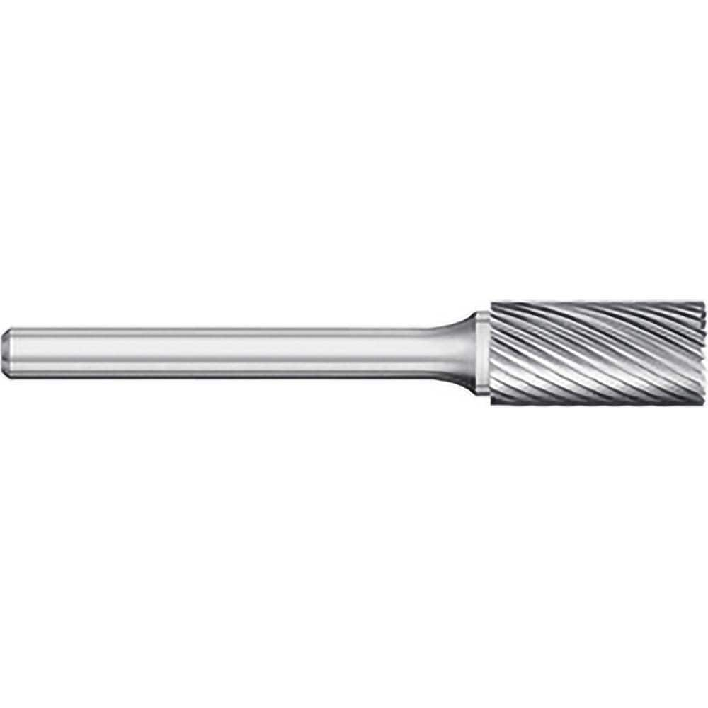 Titan USA - Burrs; Head Shape: Cylinder w/End Cut ; Industry Specification: SB-12 ; Tooth Style: Single Cut ; Cutting Diameter (Inch): 1/8 ; Cutting Diameter (Decimal Inch): 0.1250 ; Shank Diameter (Inch): 1/4 - Exact Industrial Supply