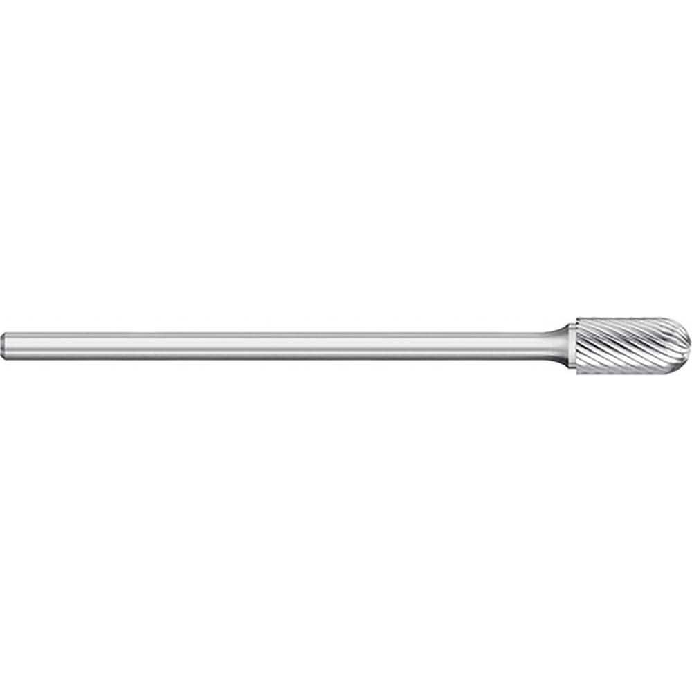 Titan USA - Burrs; Head Shape: Cylinder Ball End ; Industry Specification: SC-3L ; Tooth Style: Single Cut ; Cutting Diameter (Inch): 3/8 ; Cutting Diameter (Decimal Inch): 0.3750 ; Shank Diameter (Inch): 1/4 - Exact Industrial Supply