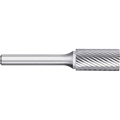 Titan USA - Burrs; Head Shape: Cylinder ; Industry Specification: SA-41 ; Tooth Style: Single Cut ; Cutting Diameter (Inch): 1/16 ; Cutting Diameter (Decimal Inch): 0.0625 ; Shank Diameter (Inch): 1/8 - Exact Industrial Supply