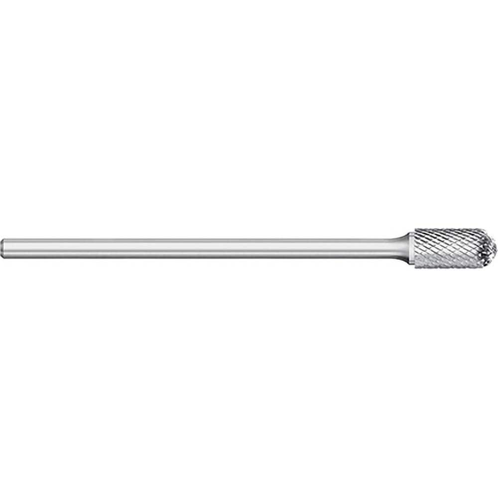 Titan USA - Burrs; Head Shape: Cylinder Ball End ; Industry Specification: SC-5L6 ; Tooth Style: Double Cut ; Cutting Diameter (Inch): 1/2 ; Cutting Diameter (Decimal Inch): 0.5000 ; Shank Diameter (Inch): 1/4 - Exact Industrial Supply