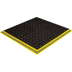 Crown Matting - Anti-Fatigue Matting; Dry or Wet Environment: Wet ; Length (Feet): 6.000 ; Width (Inch): 39 ; Thickness (Inch): 3/4 ; Surface Pattern: Molded; Raised Squares; Textured ; Surface Material: Nitrile Blend - Exact Industrial Supply