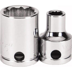 Williams - Hand Sockets; Drive Size (Inch): 3/8 ; Size (Inch): 15/16 ; Type: Standard ; Tool Type: Tethered Hand Socket ; Number of Points: 12 ; Finish/Coating: Chrome - Exact Industrial Supply