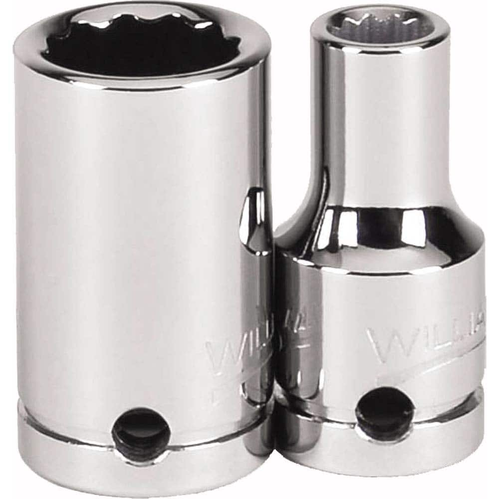 Williams - Hand Sockets; Drive Size (Inch): 1/4 ; Size (Inch): 11/32 ; Type: Standard ; Tool Type: Tethered Hand Socket ; Number of Points: 12 ; Finish/Coating: Chrome - Exact Industrial Supply