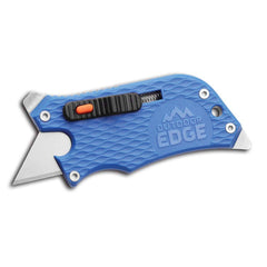 Outdoor Edge - Utility Knives, Snap Blades & Box Cutters; Type: Utility Knife ; Blade Type: Plain Edge ; Number of Blades Included: 1 ; Number of Blades: 1 ; Handle Material: Glass-Reinforced Nylon ; Color: Blue - Exact Industrial Supply