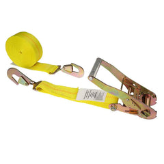 US Cargo Control - Slings & Tiedowns (Load-Rated); Type: Ratchet Tie Down ; Length (Feet): 20 ; Basket Capacity (Lb.): 2200 ; Material: Polyester ; Color: Yellow - Exact Industrial Supply