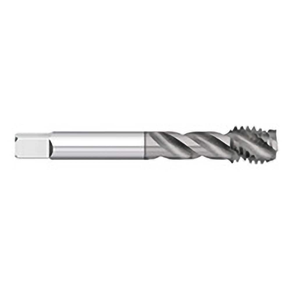 Titan USA - Spiral Flute Taps; Thread Size (Inch): 1/4-20 ; Chamfer: Semi-Bottoming ; Class of Fit: 2B/3B ; Thread Limit: H3 ; Number of Flutes: 3 ; Material: Powdered Metal - Exact Industrial Supply