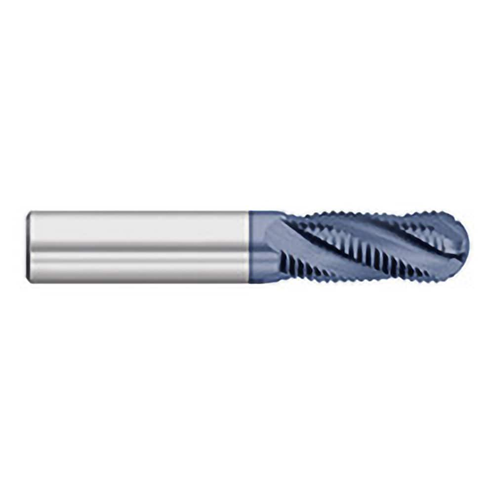 Titan USA - Roughing End Mills; Mill Diameter (Inch): 1/2 ; Mill Diameter (Decimal Inch): 0.5000 ; Number of Flutes: 4 ; Pitch: Fine ; Length of Cut (Inch): 1-1/4 ; Length of Cut (Decimal Inch): 1.2500 - Exact Industrial Supply