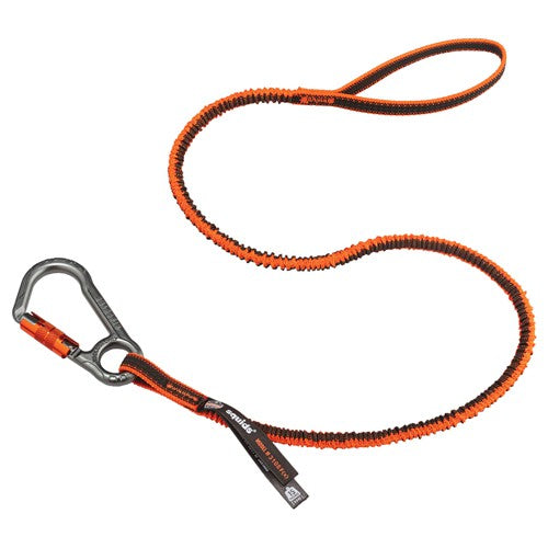 3108F Standard Orange Tool Lanyard Single Locking Carabiner - 15Lbs - All Tool & Supply