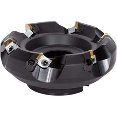 Indexable Chamfer & Angle Face Mills; Minimum Cutting Diameter (mm): 160.00; Maximum Cutting Diameter (mm): 181.20; Maximum Depth of Cut (mm): 4.00; Arbor Hole Diameter (mm): 50.80; Lead Angle: 45; Compatible Insert Size Code: SEEN42AGTN; Cutter Style: TM