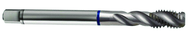 1/2-13 2B 3-Flute Cobalt Blue Ring Semi-Bottoming 40 degree Spiral Flute Tap-Bright - All Tool & Supply