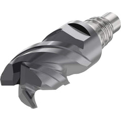 Corner Radius & Corner Chamfer End Mill Heads; Mill Diameter (mm): 12.00; Mill Diameter (Decimal Inch): 0.4724; Length of Cut (mm): 14.4000; Connection Type: E12; Overall Length (mm): 35.9000; Centercutting: Yes; Corner Radius (mm): 0.50; Minimum Helix An