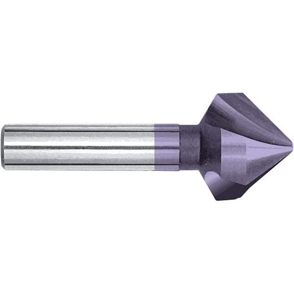 Magafor - 16.5mm Head Diam, 25/64" Shank Diam, 90° Cobalt Countersink - 2-3/8" OAL, Single End, Straight Shank, Right Hand Cut - All Tool & Supply